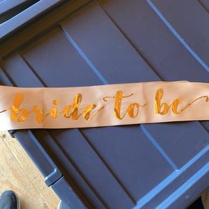 Bride To Be Bachelorette Party Sash